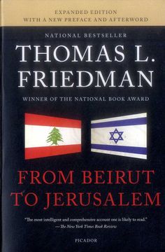 portada From Beirut to Jerusalem (en Inglés)