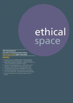 portada Ethical Space Vol. 13 Issue 4 (en Inglés)