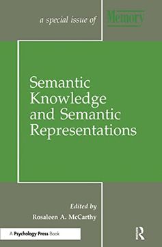 portada Semantic Knowledge and Semantic Representations: A Special Issue of Memory (Special Issues of Memory)