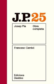 portada Francesc Cambó: O. Ca Josep Pla. Volum 25 (O. Ca Pla) (in Catalá)