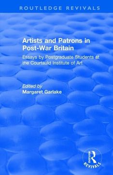 portada Artists and Patrons in Post-War Britain (in English)