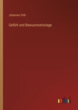 portada Gefühl und Bewusstseinslage (in German)