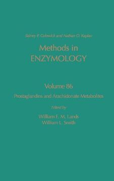 portada Prostaglandins and Arachidonate Metabolites, Volume 86 (Methods in Enzymology) (en Inglés)