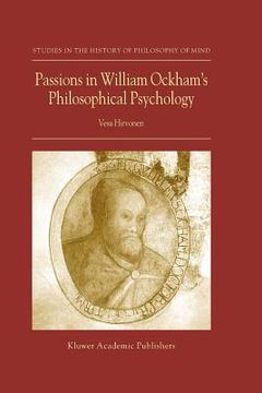 portada passions in william ockham's philosophical psychology (en Inglés)