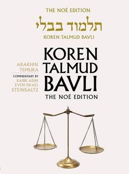 portada Koren Talmud Bavli Noe Edition, Vol 40: Arakhin, Temura, Hebrew/English, Large, Color (en Inglés)