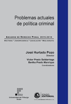 portada Problemas Actuales de Política Criminal (in Spanish)