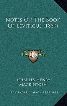portada notes on the book of leviticus (1880) (en Inglés)