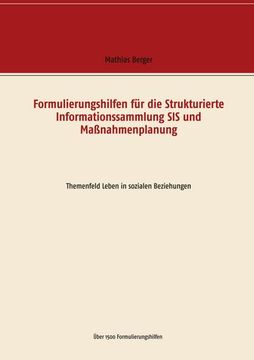 portada Formulierungshilfen für die Strukturierte Informationssammlung sis und Maßnahmenplanung (en Alemán)