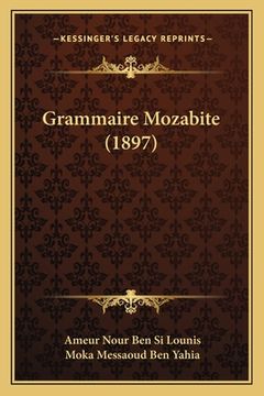 portada Grammaire Mozabite (1897) (en Francés)