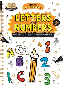 portada Help With Homework Letters & Numbers: Giant Wipe-Clean Workbook for 3+ Year-Olds (en Inglés)