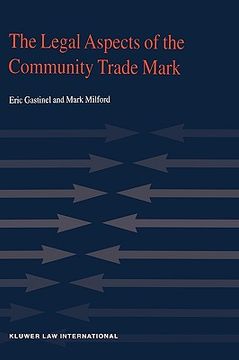 portada the legal aspects of community trade mark (en Inglés)