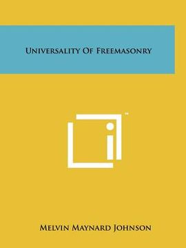 portada universality of freemasonry (en Inglés)