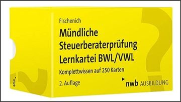portada Mündliche Steuerberaterprüfung Lernkartei Bwl/Vwl (en Alemán)
