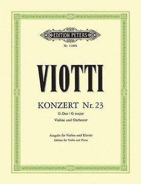 portada Violin Concerto No. 23 in G (Edition for Violin and Piano): Cadenzas by Paul Klengel (en Inglés)