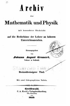 portada Archiv der Mathematik und Physik (German Edition)