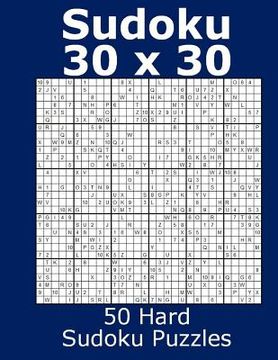 portada Sudoku 30 x 30 50 Hard Sudoku Puzzles (in English)
