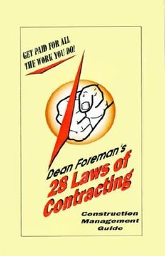 portada 28 laws of contracting: construction management guide (en Inglés)