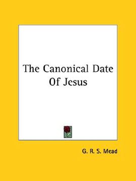 portada the canonical date of jesus (in English)