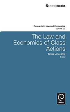 portada The Law and Economics of Class Actions (Research in Law and Economics)