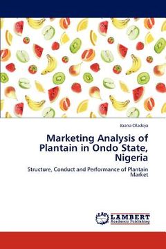 portada marketing analysis of plantain in ondo state, nigeria (in English)