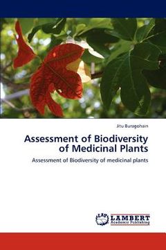 portada assessment of biodiversity of medicinal plants (in English)