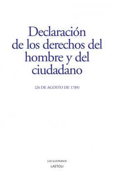 portada Declaración de los Derechos del Hombre y del Ciudadano (26 de Agosto de 1789)