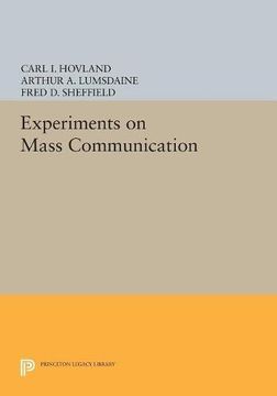 portada Experiments on Mass Communication (Princeton Legacy Library) (in English)