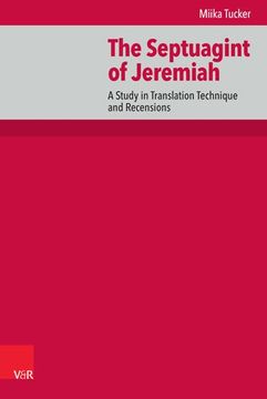 portada The Septuagint of Jeremiah: A Study in Translation Technique and Recensions (en Inglés)