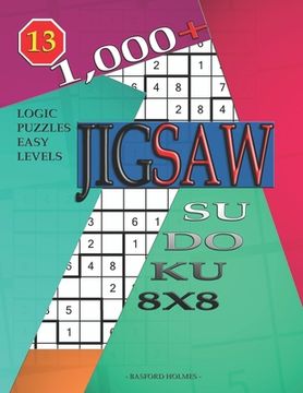 portada 1,000 + sudoku jigsaw 8x8: Logic puzzles easy levels (en Inglés)