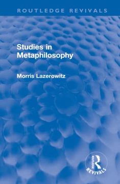 portada Studies in Metaphilosophy (Routledge Revivals) (en Inglés)