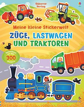 portada Meine Kleine Stickerwelt: Züge, Lastwagen und Traktoren (in German)