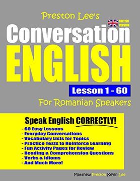 portada Preston Lee's Conversation English for Romanian Speakers Lesson 1 - 60 (British Version) (en Inglés)