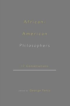 portada african-american philosophers: 17 conversations (in English)