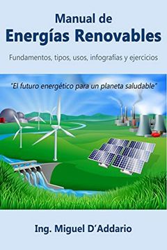 portada Manual de Energías Renovables: Fundamentos, Tipos, Usos, Infografías y Ejercicios