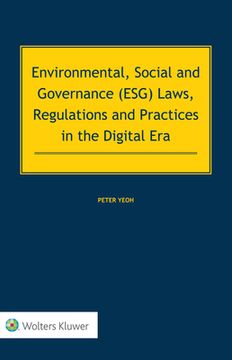 portada Environmental, Social and Governance (ESG) Laws, Regulations and Practices in the Digital Era (en Inglés)