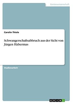 portada Schwangerschaftsabbruch aus der Sicht von J? Rgen Habermas (in German)