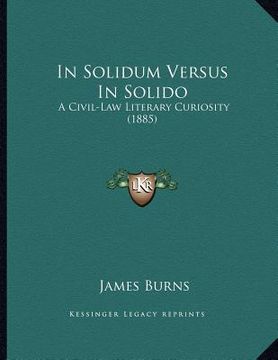 portada in solidum versus in solido: a civil-law literary curiosity (1885)