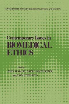 portada Contemporary Issues in Biomedical Ethics (en Inglés)