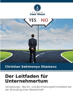 portada Der Leitfaden für Unternehmertum (in German)