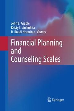 portada Financial Planning and Counseling Scales (en Inglés)