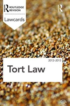 portada Tort Lawcards 2012-2013 (en Inglés)