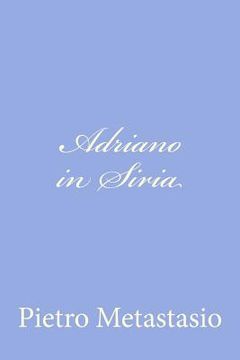 portada Adriano in Siria (en Italiano)