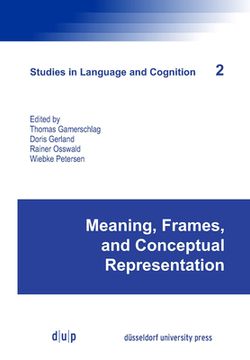 portada Meaning, Frames, and Conceptual Representation (en Inglés)