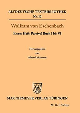 portada Parzival Buch i bis vi: 1-4 (Altdeutsche Textbibliothek) 