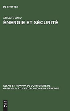portada Énergie et Sécurité (Essais et Travaux de L'universite de Grenoble (en Francés)