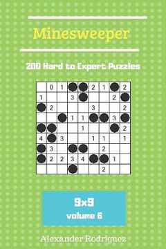 portada Minesweeper Puzzles - 200 Hard to Expert vol. 6 (en Inglés)