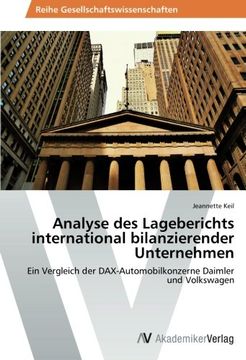 portada Analyse des Lageberichts international bilanzierender Unternehmen