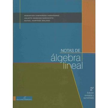 portada Notas De Álgebra Lineal