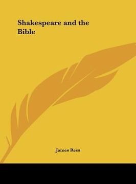 portada shakespeare and the bible (en Inglés)