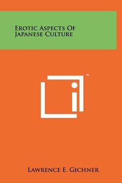 portada erotic aspects of japanese culture (en Inglés)